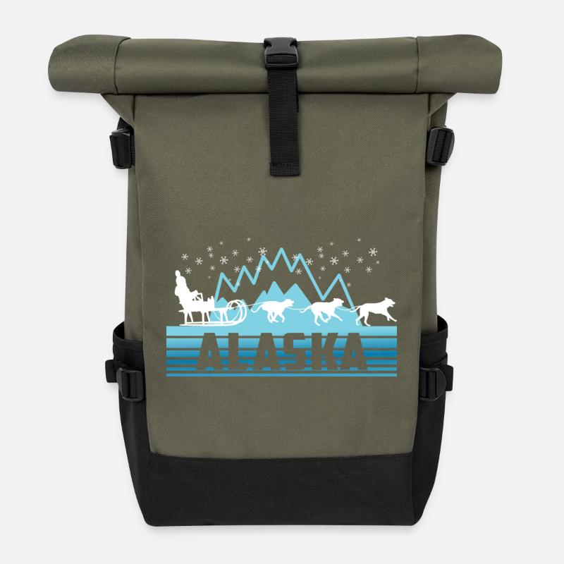 Alaska - Rolltop Rucksack - Olive/Schwarz