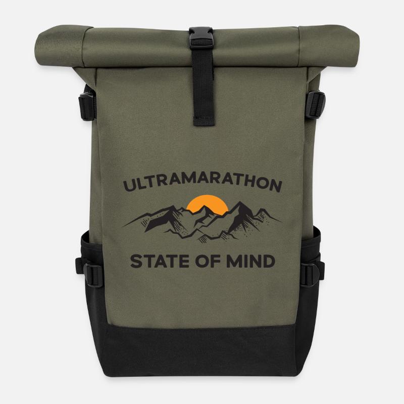 Ultramarathon - Gemütszustand - Rolltop Rucksack - Olive/Schwarz