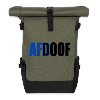 Afd doof afdoof - Rolltop Rucksack - Olive/Schwarz - Vorne