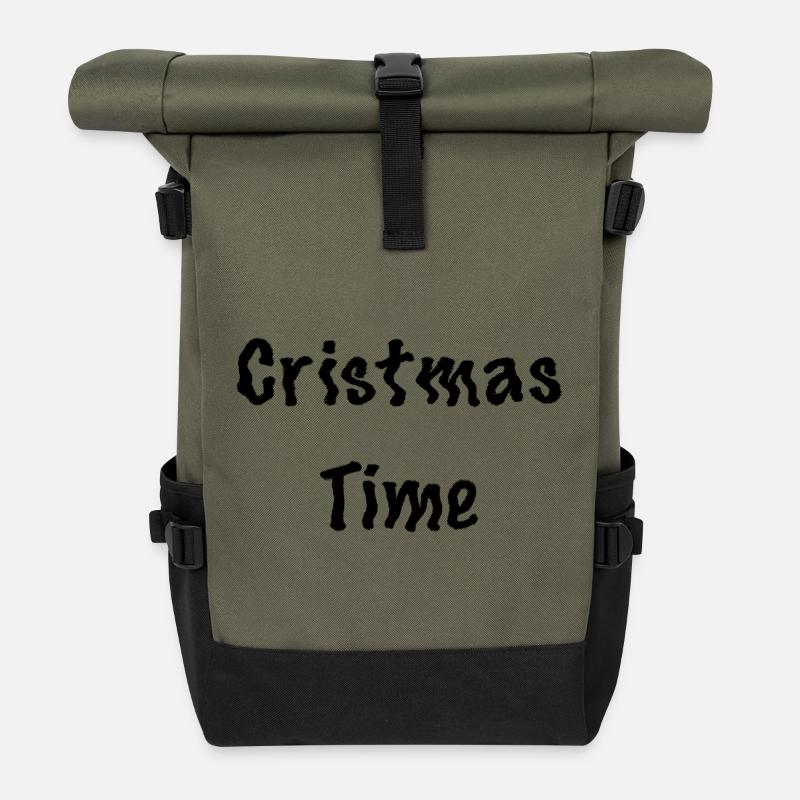 Le design de Cristma - Sac à dos roll top - olive/noir