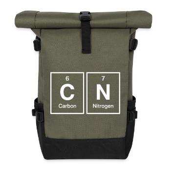 Six Seven 67 Meme Humor Elements Chemistry - Roll Top Backpack - olive/black - Front