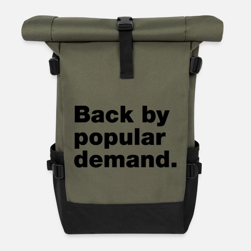 De retour à la demande populaire - Sac à dos roll top - olive/noir