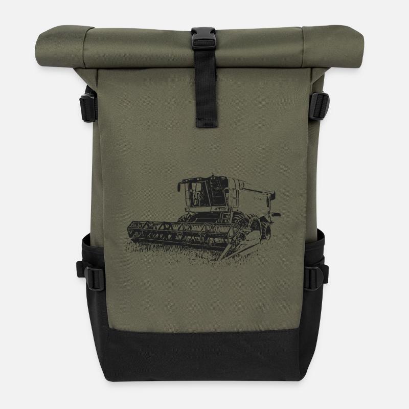 Moissonneuse-batteuse Lexion 550 - Sac à dos roll top - olive/noir