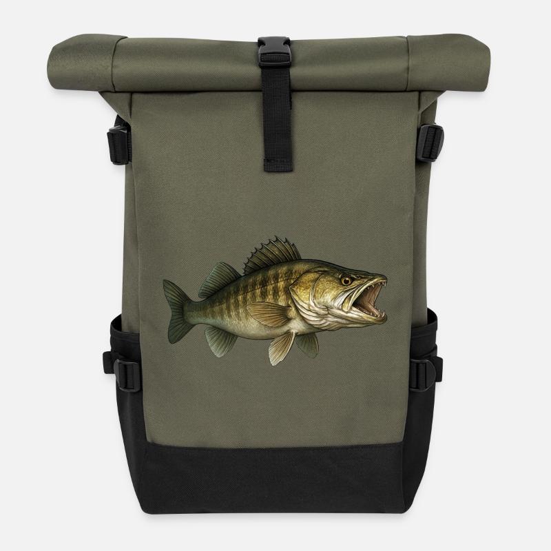 Zander - Rolltop Rucksack - Olive/Schwarz