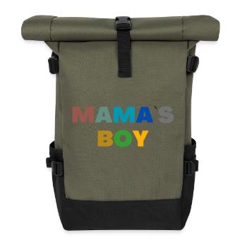 Mama's Boy - Roll Top Backpack - olive/black - Front