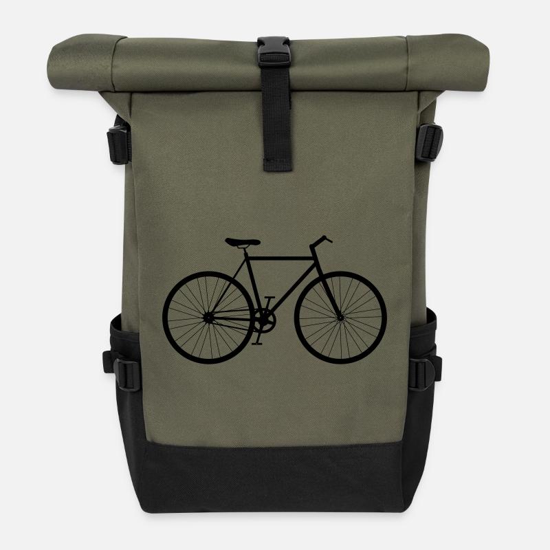 Fahrrad - Rolltop Rucksack - Olive/Schwarz