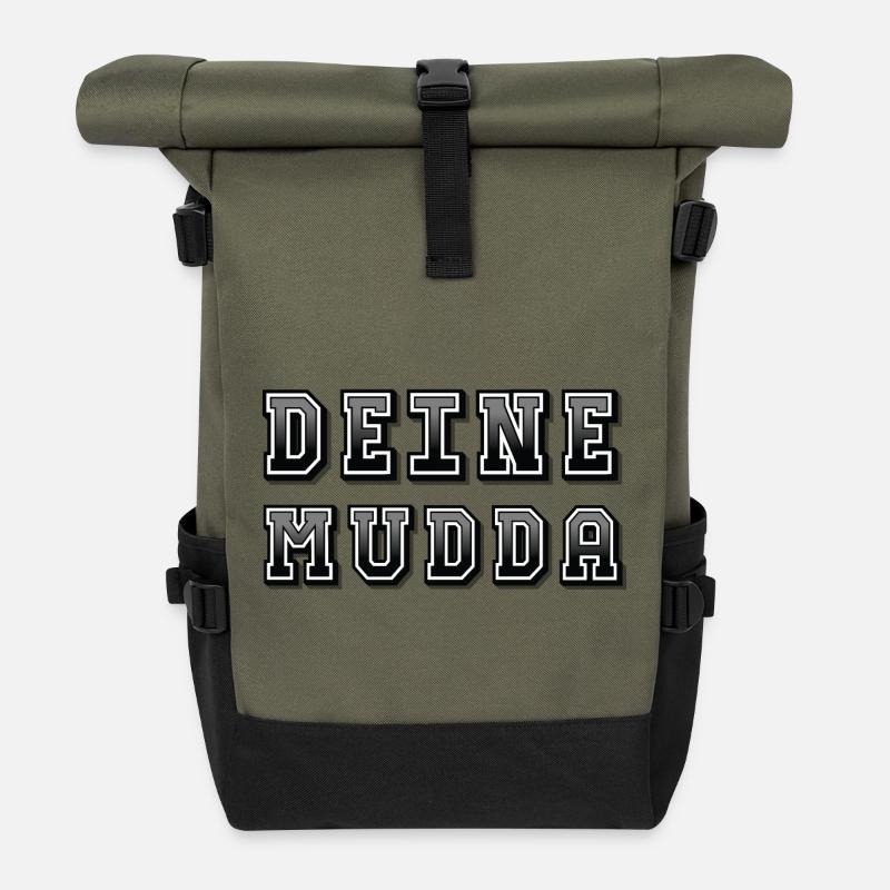 Votre Mudda - Sac à dos roll top - olive/noir