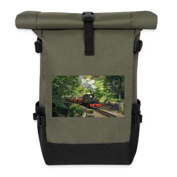 Ffestiniog Idyll - Rolltop Rucksack - Olive/Schwarz - Vorne