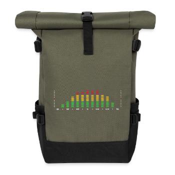 Rainbow Equalizer Pulse - Rolltop Rucksack - Olive/Schwarz - Vorne