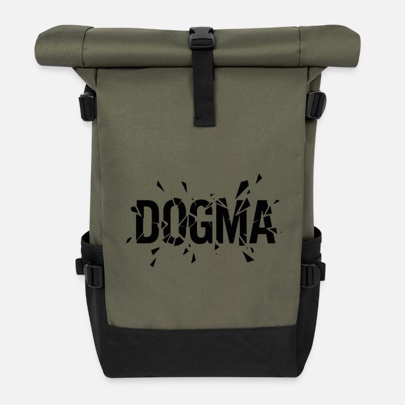 Broken dogma - Roll Top Backpack - olive/black