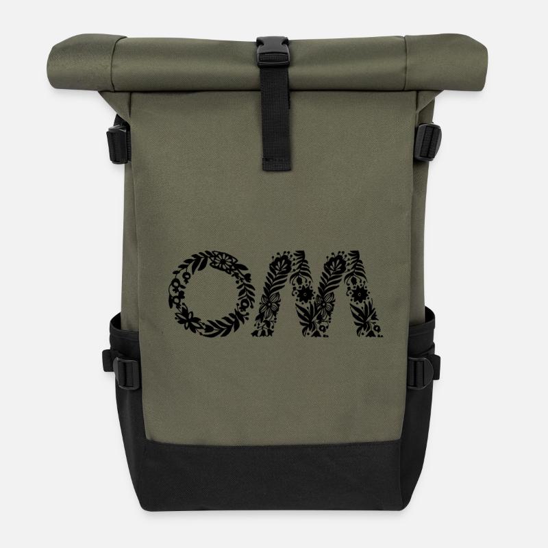 Om - Rolltop Rucksack - Olive/Schwarz