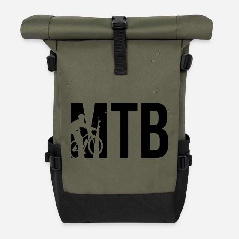 MTB - Rolltop Rucksack - Olive/Schwarz