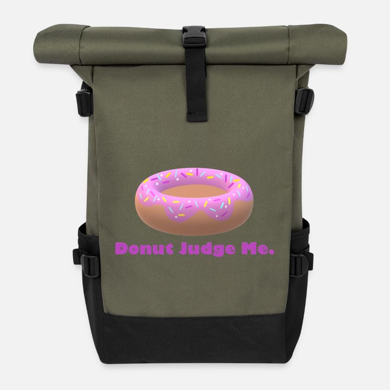 beignet - Sac à dos roll top - olive/noir