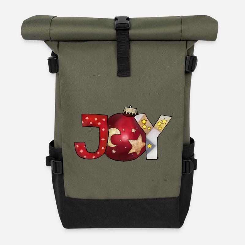 Joy - Rolltop Rucksack - Olive/Schwarz