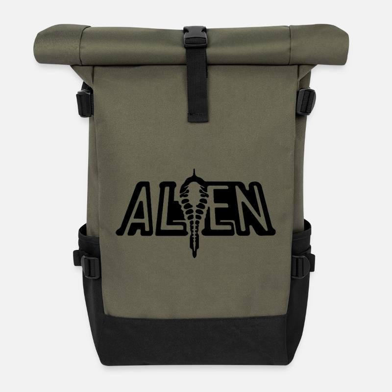 Alien-Technologie - Rolltop Rucksack - Olive/Schwarz