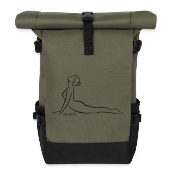 SOUL CONTOUR - Bhujangasana - Roll Top Backpack - olive/black - Front