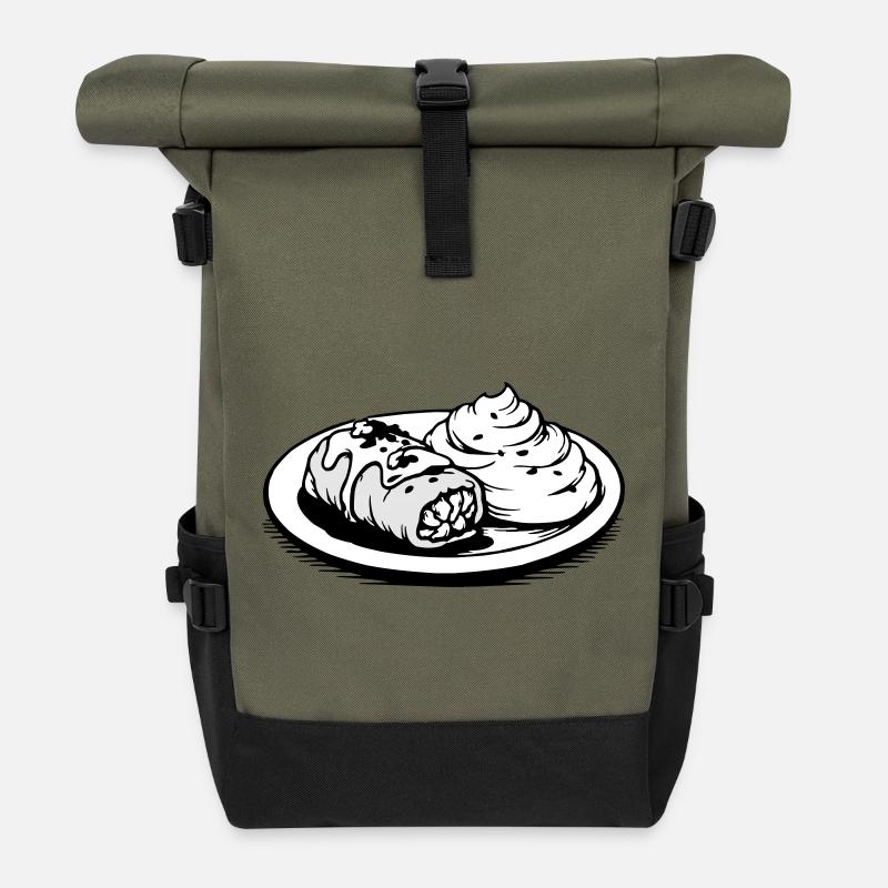 Golubzi cabbage wrap with mashed potatoes - Roll Top Backpack - olive/black