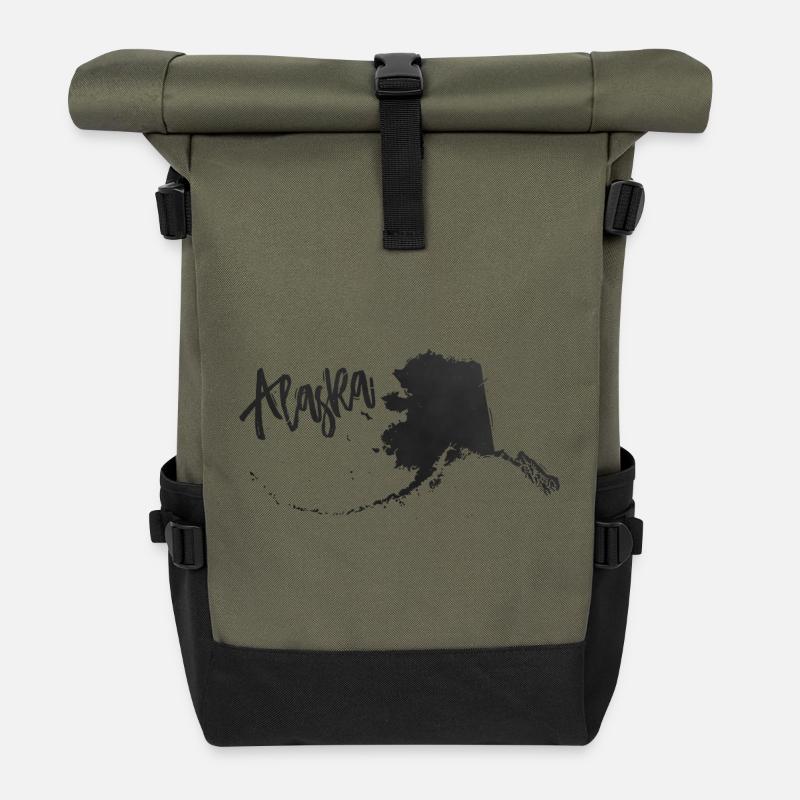 Alaska - Rolltop Rucksack - Olive/Schwarz