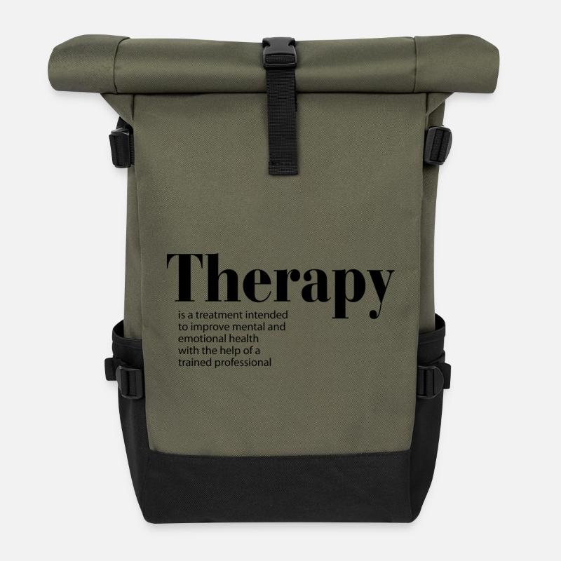 Therapy - Rolltop Rucksack - Olive/Schwarz