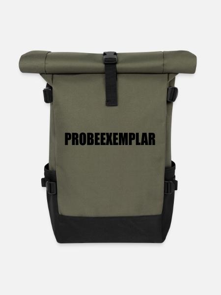 PROBEEXEMPLAR - Rolltop Rucksack - Olive/Schwarz