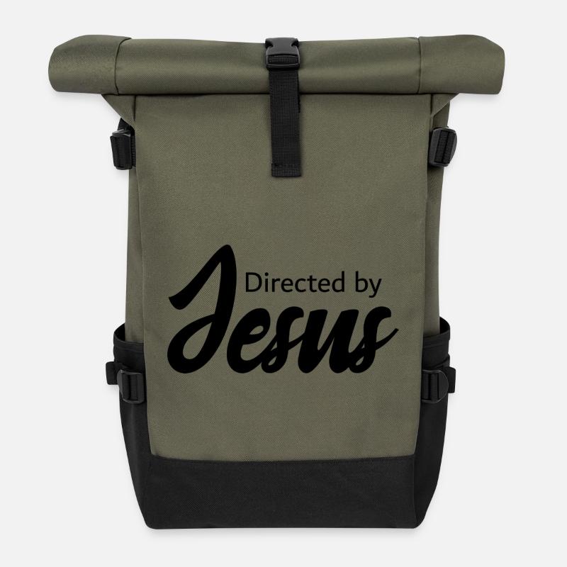 Regie_Jesus - Rolltop Rucksack - Olive/Schwarz
