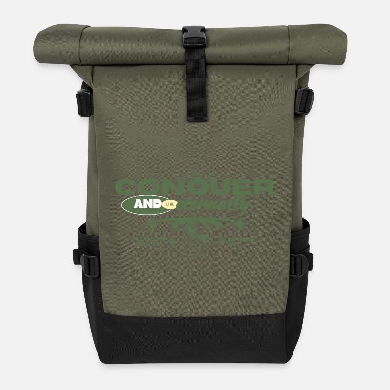 Erobern - Rolltop Rucksack - Olive/Schwarz