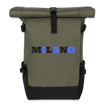 Milano Milan Mailand - Roll Top Backpack - olive/black - Front