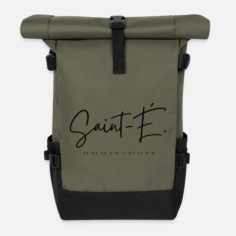 Saint-étienne - cadeau - hollywood - Sac à dos roll top - olive/noir