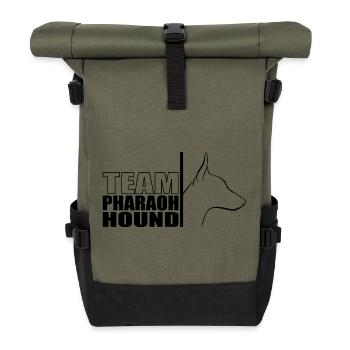 TEAM Pharaoh Hound Dog Dog Wilsigns - Roll Top Backpack - olive/black - Front