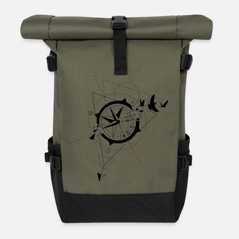 Kompass - Rolltop Rucksack - Olive/Schwarz