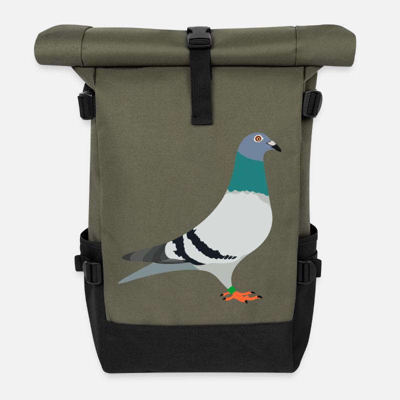 Brieftaube - Rolltop Rucksack - Olive/Schwarz