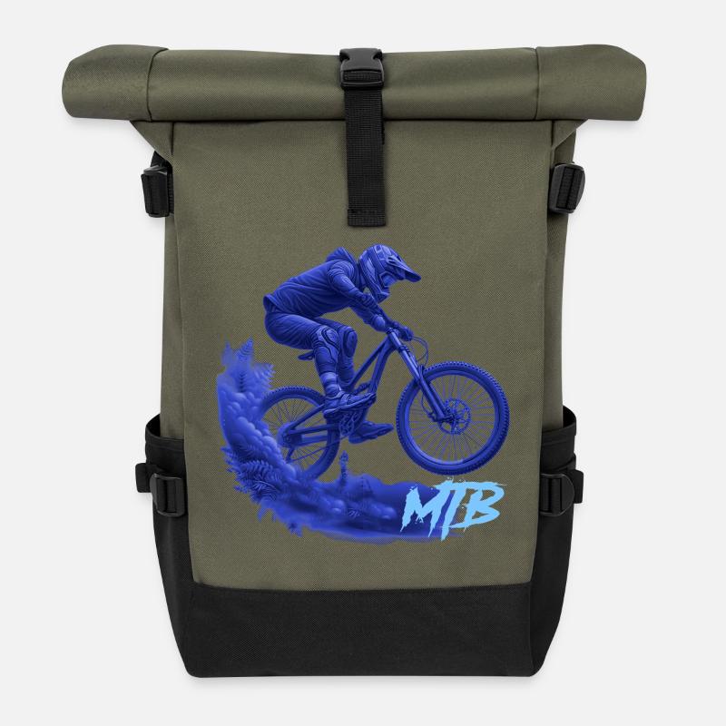 MTB Bike - Roll Top Backpack - olive/black