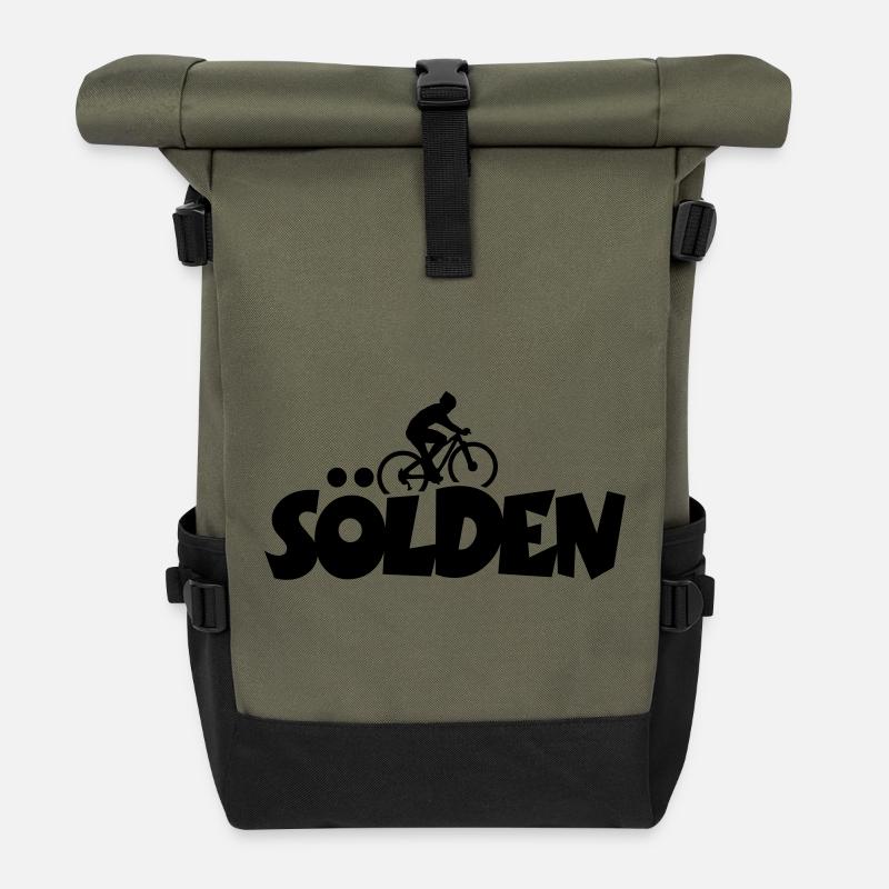 Sölden Mountainbike - Rolltop Rucksack - Olive/Schwarz