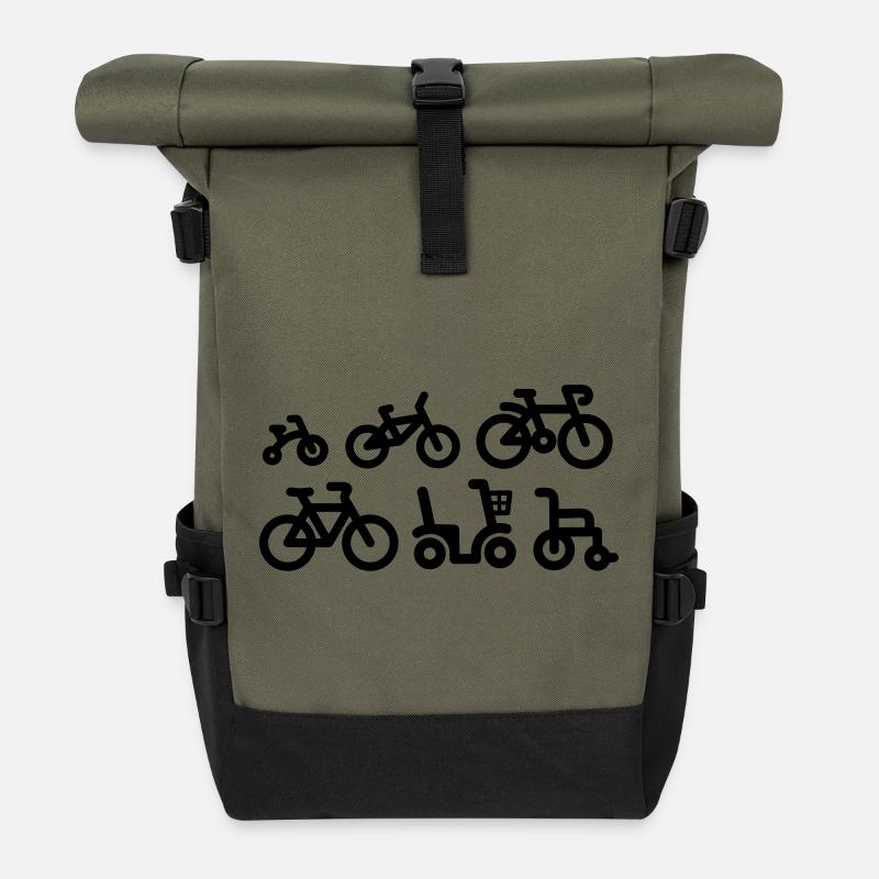 Evolution vélo de course cyclisme vélo de course - Sac à dos roll top - olive/noir