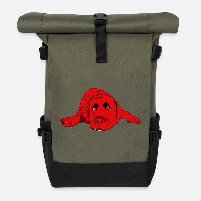 Labrador - Sac à dos roll top - olive/noir