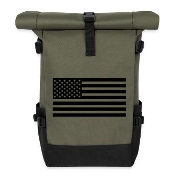 Use Flags - Roll Top Backpack - olive/black - Front