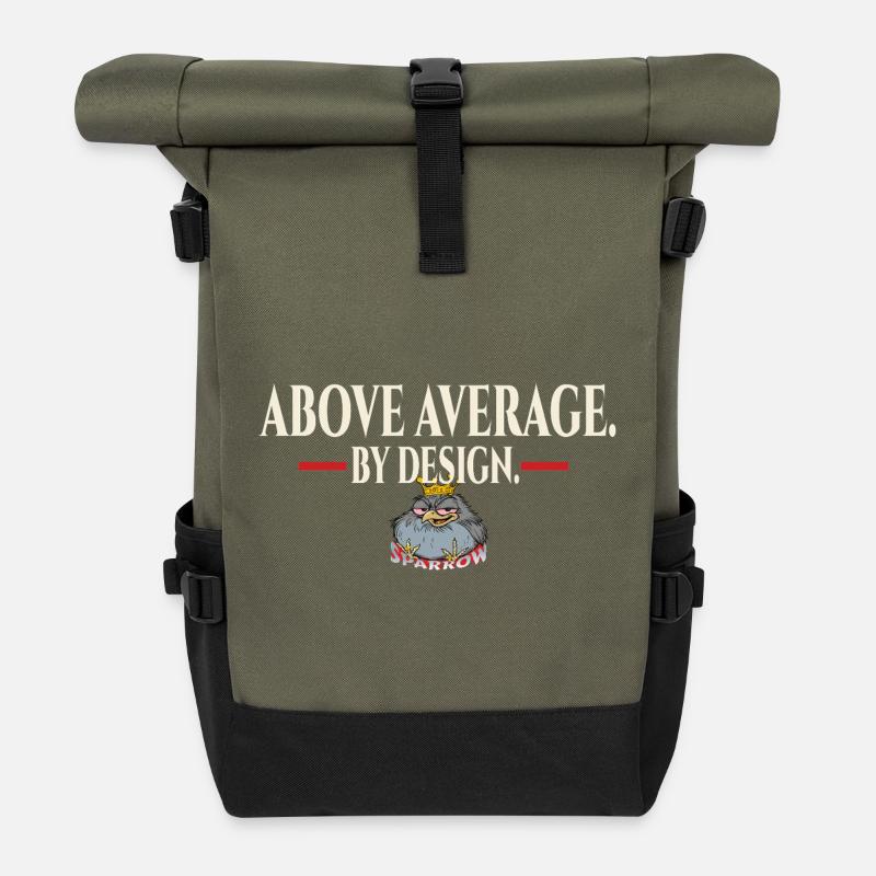 Above - Rolltop Rucksack - Olive/Schwarz