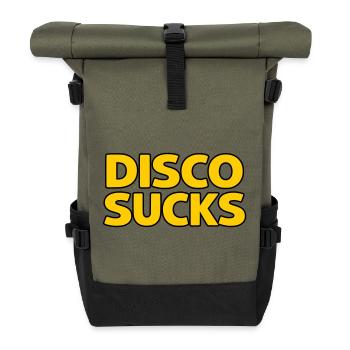 Disco Sucks - Roll Top Backpack - olive/black - Front