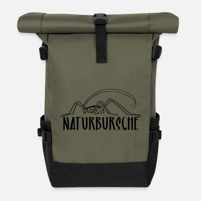 Naturbursche - Rolltop Rucksack - Olive/Schwarz