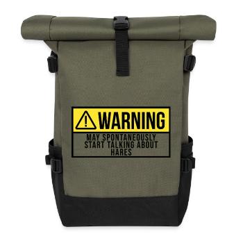 Hare - Roll Top Backpack - olive/black - Front
