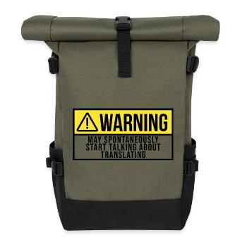 Translator - Sac à dos roll top - olive/noir - Devant