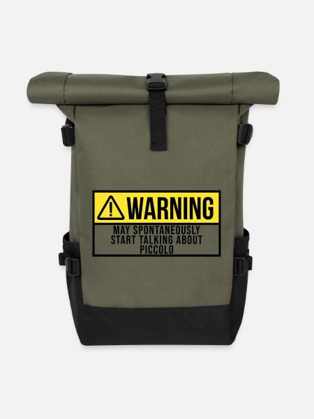 Piccolo Piccolo Piccolo - Rolltop Rucksack - Olive/Schwarz