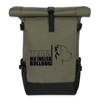 TEAM Old English Bulldog Chien Chien Wilsigns - Sac à dos roll top - olive/noir - Devant