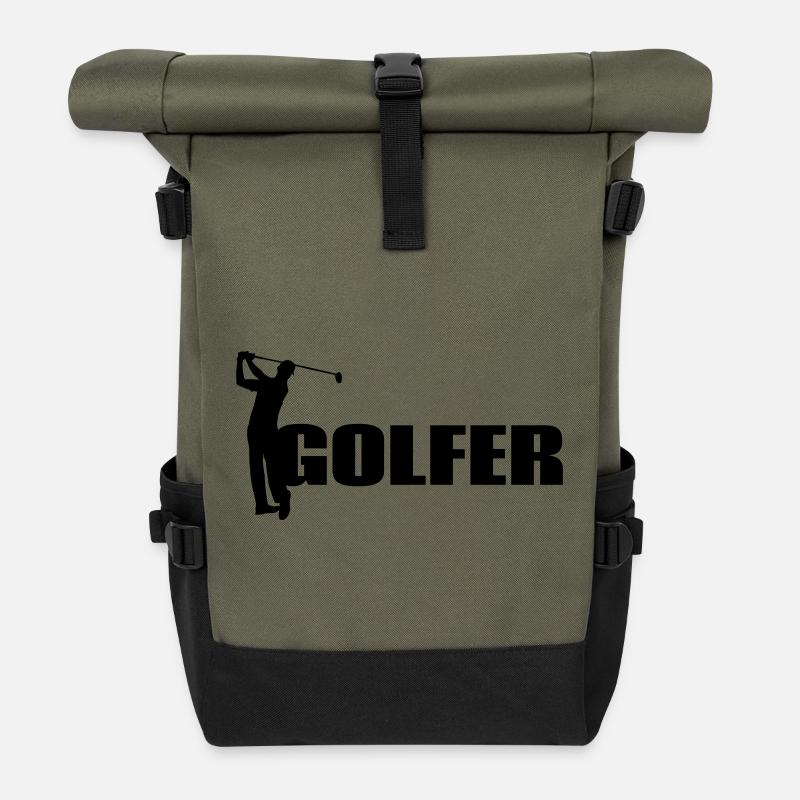 Golfer - Rolltop Rucksack - Olive/Schwarz