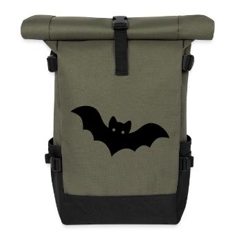 Bat - Roll Top Backpack - olive/black - Front
