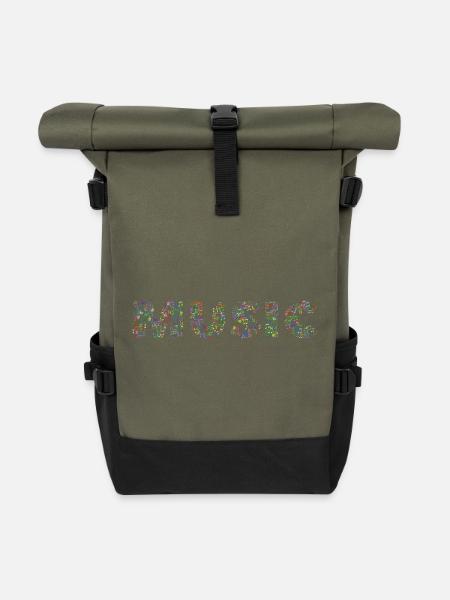 Musik - Rolltop Rucksack - Olive/Schwarz