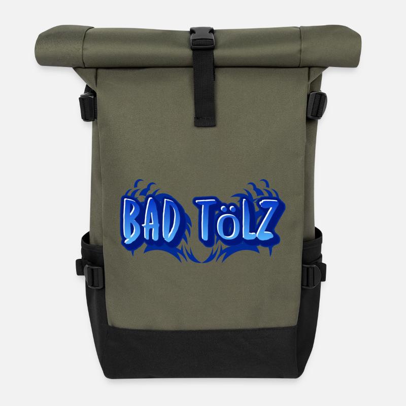 Bad Tölz - Rolltop Rucksack - Olive/Schwarz