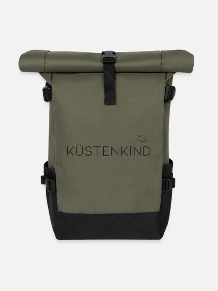 Küstenkind - Rolltop Rucksack - Olive/Schwarz