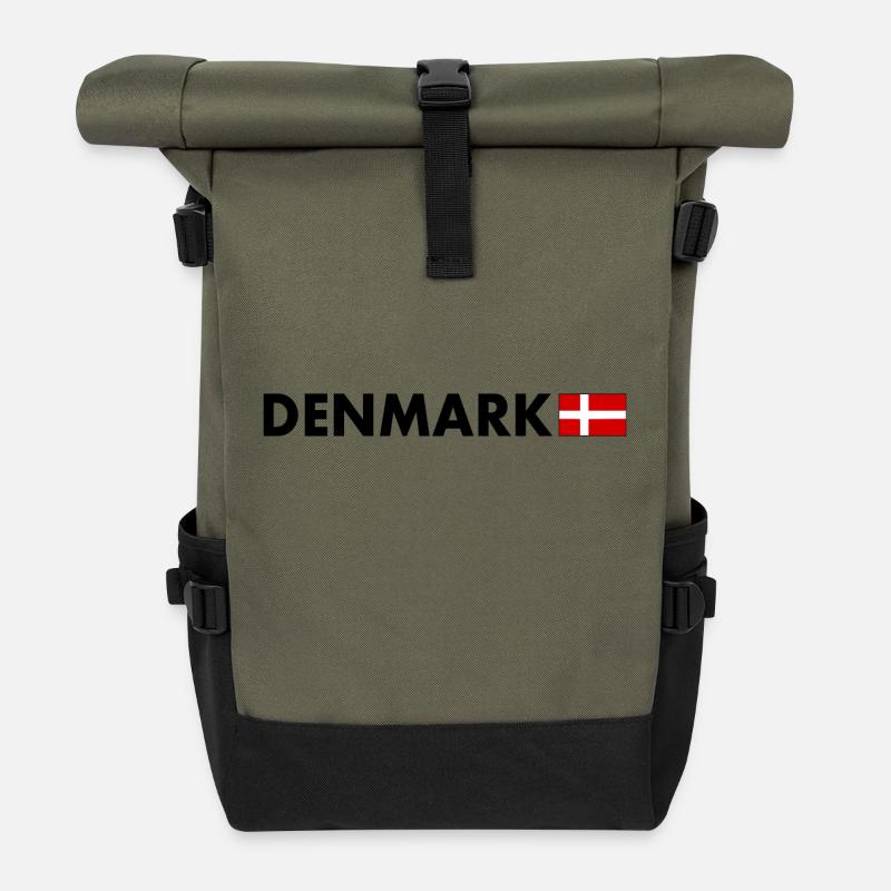 Dänemark - Rolltop Rucksack - Olive/Schwarz