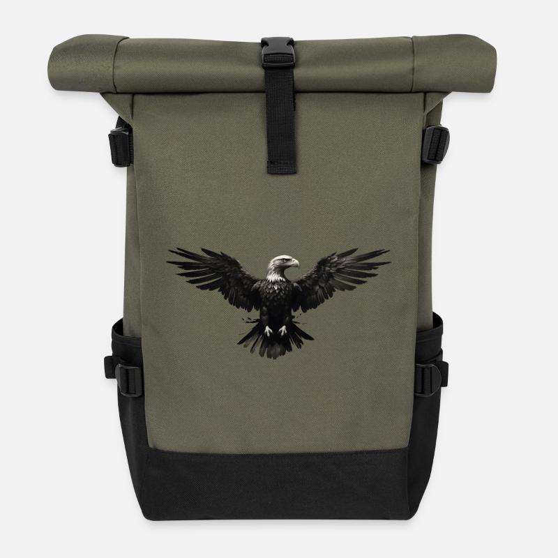 Adler - Rolltop Rucksack - Olive/Schwarz